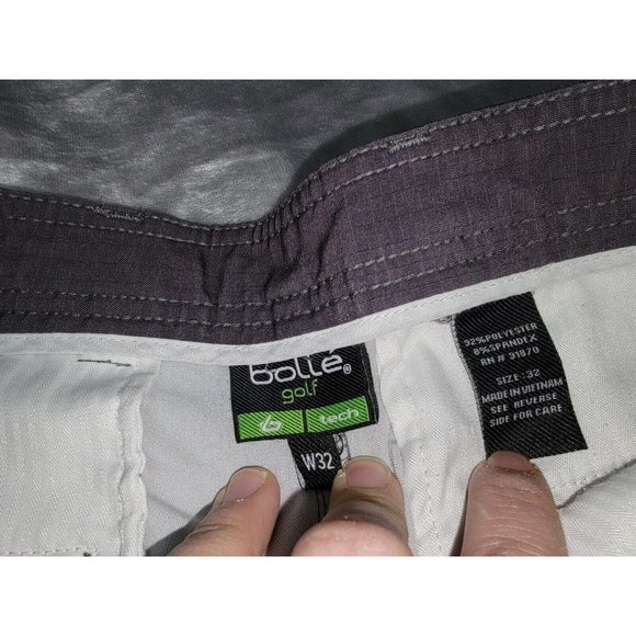 Bolle Golf Tech flat front shorts‎ 32” Waist gray - Picture 4 of 7
